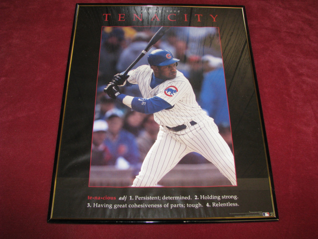 Chicago Cubs Sammy Sosa MLB Framed Poster Print Baseball Wall 